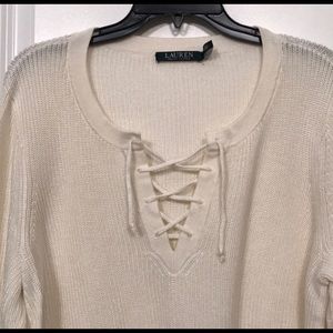 Ralph Lauren tie up sweater ✨